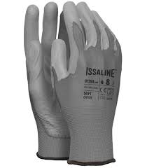 Guantes de poliéster revertido de poliuretano